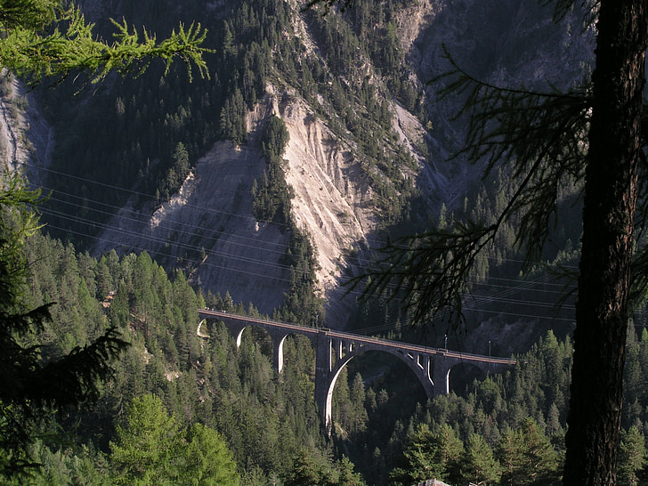 Schweiz, jernbanebroen, viadukten