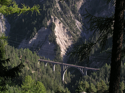 Šveicarija, geležinkelio tiltas, viadukas