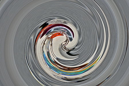metal, mirror, strudel, grey, abstract, background, pattern