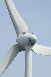 windenergie, Rotor, sluiten, Eco-energie, voorwaarts, huidige, windturbine
