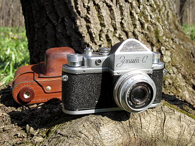Zenith, fotoaparát, analógové, staré, retro, ZSSR, fotoaparát - fotografické vybavenie