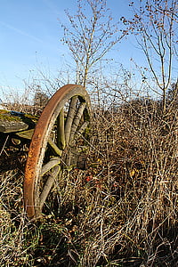 wagon wheel, wheel, old, tost, nostalgic, agriculture, carriage wheel