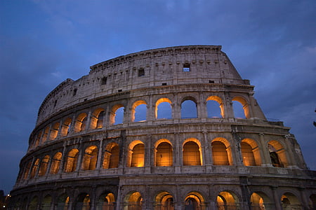 Koliziejus, Roma, Italija, Romos, Architektūra, orientyras, Italų
