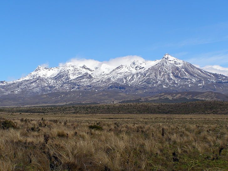 Mount, Ruapehu, Nieuw-Zeeland, Tongariro, nationale, Park, Lord van de ringen