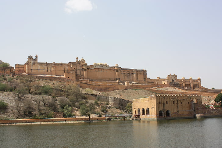 Amber, Indie, Fort, Jaipur, Rajasthan, cestování