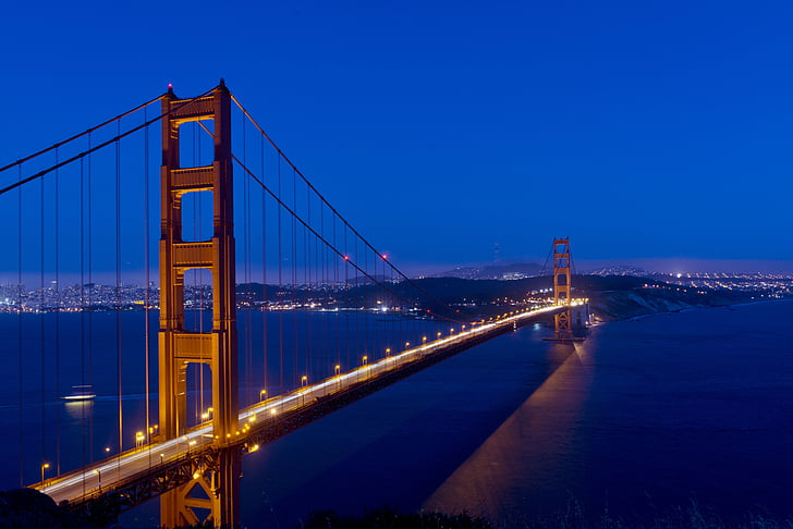 Golden gate bron golden gate, San francisco, Kalifornien, Frisco, Bridge, röd, brobyggen