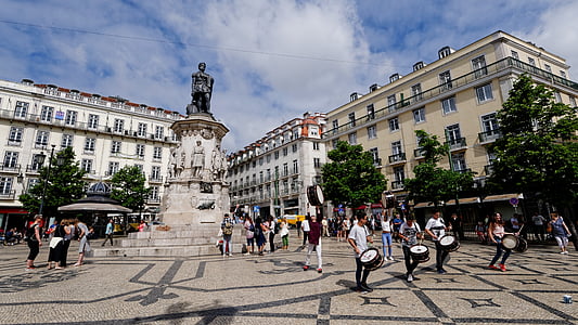 lizbonske, Portugalska, prostor, kiosk, staro mestno jedro, Lisboa, poletje