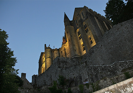 Mont saint michel, Francúzsko, Ostrov, hrad