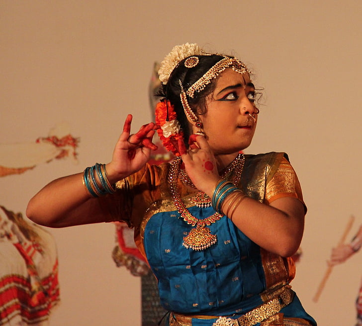 indická žena, tanec, Žena, Folklór, tradice