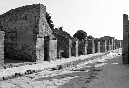 reruntuhan, Italia, Pompei
