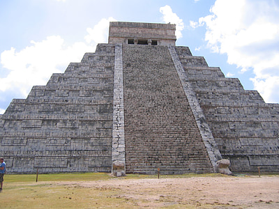 Чичен-Ица, Мексика, Руина, Юкатан, Майя, Могучая пирамида майя, Архитектура