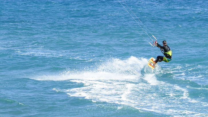 kite, surf, sport, sea, surfer, active, extreme