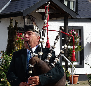 Skotlandia, bagpipe, alat musik, atlet, musik, Highlander, orang-orang