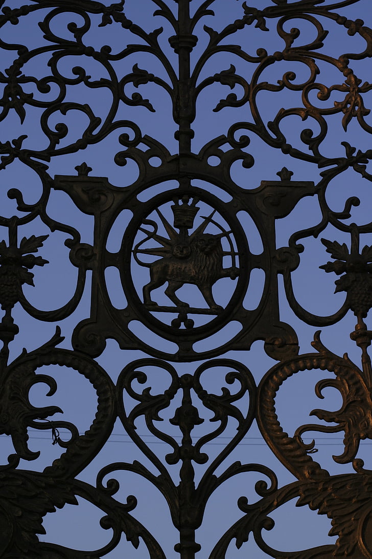 staket, mönster, symmetri