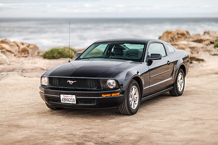 car, ford, mustang, black, vehicle, automobile, auto