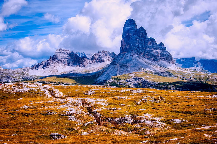 Italien, Dolomitterne, bjerge, ENG, landskab, naturskønne, Sky