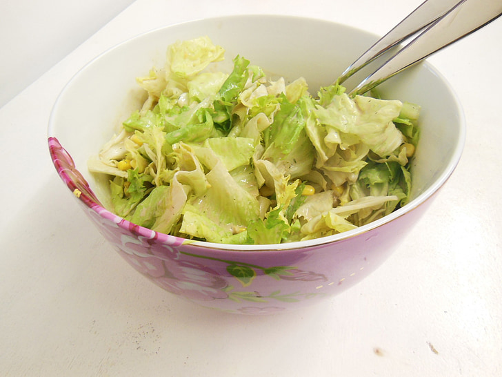 salata, jesti, zdrav, kukuruz, porculan, Frisch, obrok