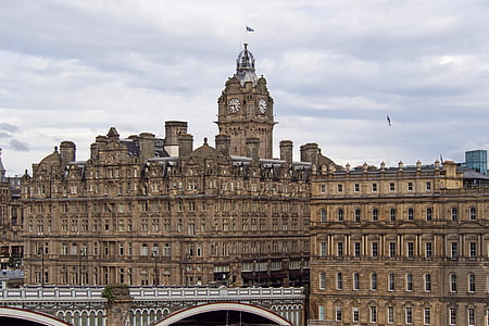balmoral hotel, edinburgh, scotland, victorian, architecture, building, william hamilton beattie