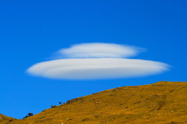 pilvi, tilaa, taivas, UFO, Luonto, sininen, Mountain