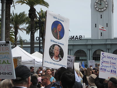 protest, march, science, march for science, san francisco