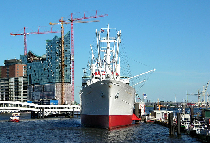 Hamburgo, Portuària, vaixell, ciutat portuària, edifici de nova construcció, edifici, arquitectura