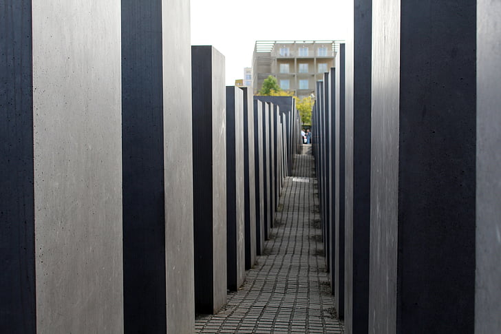 Берлін, Пам'ятник, Німеччина, Голокост, Меморіал жертвам Голокосту, бетону, місто