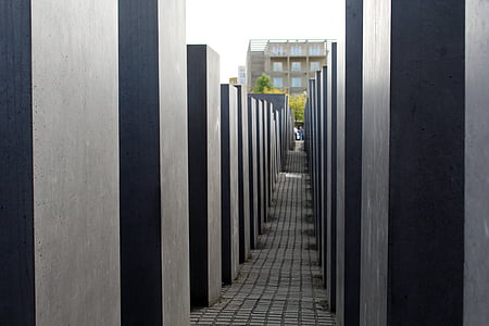Berlim, Monumento, Alemanha, Holocausto, memorial do Holocausto, concreto, cidade