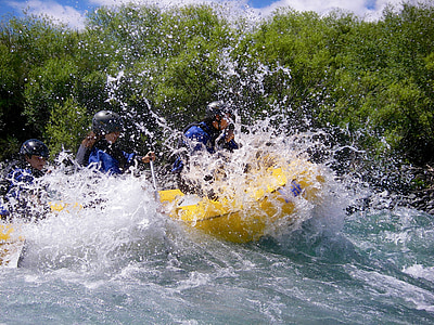 rafting, pucon, river, adventure, water, boat, nature