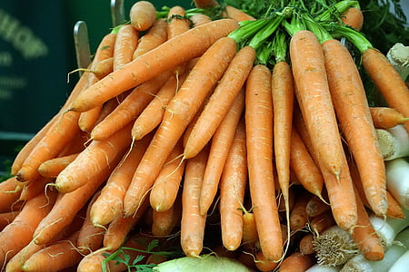 porkkana, porkkanat, vihannekset, liittohallitus, viljelijöiden paikallisilla markkinoilla, keitto vihannekset