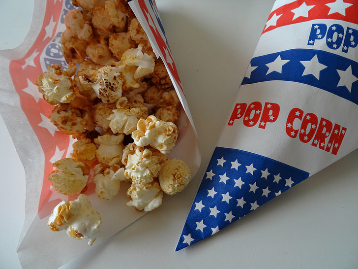 popcorn, lunapark, cukor