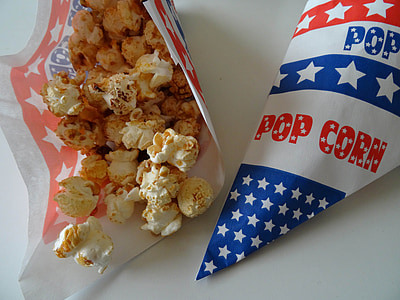 popcorn, Wesołe miasteczko, cukier