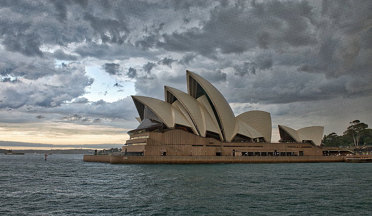 Sydney, Sydney opera, o, Australien, Opera, arkitektur, landmärke