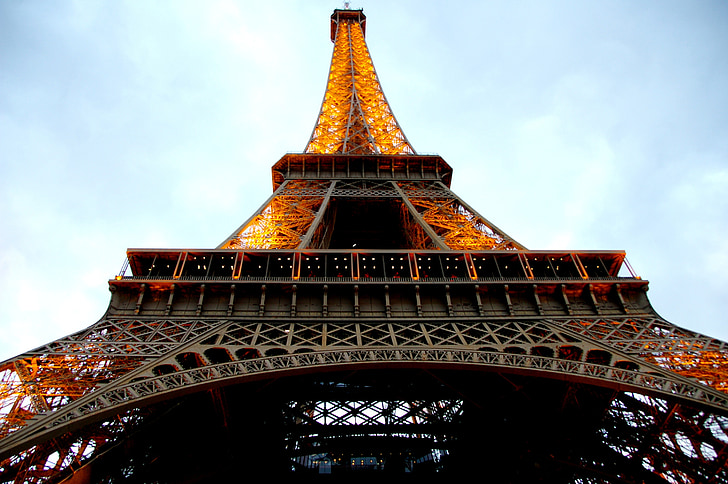 stolp, Eifflov stolp, arhitektura, stavbe, Eiffel, načrt je, pogled