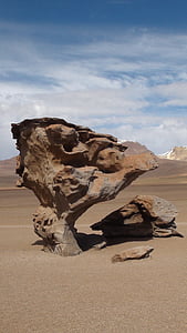 deserto, Bolívia, rocha