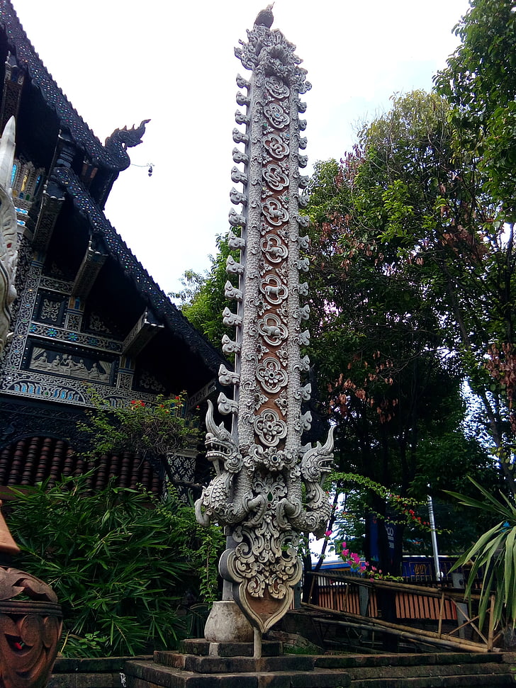 彫刻, ランナー, チェンマイ, タイ