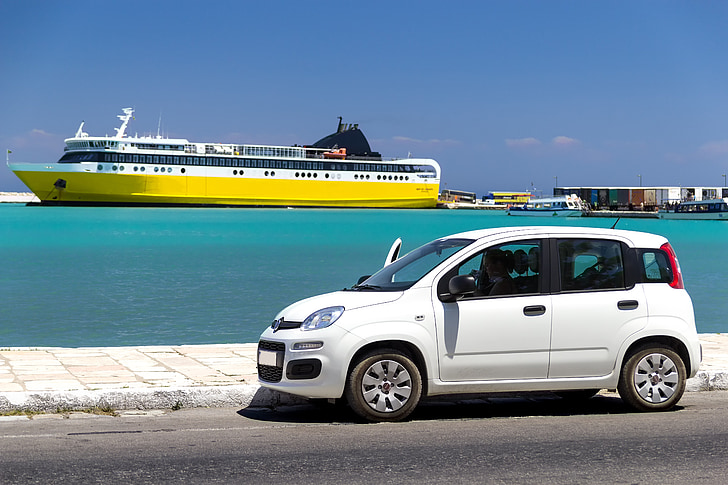 car rental, greece, holiday, tourism, summer, greek island, travel