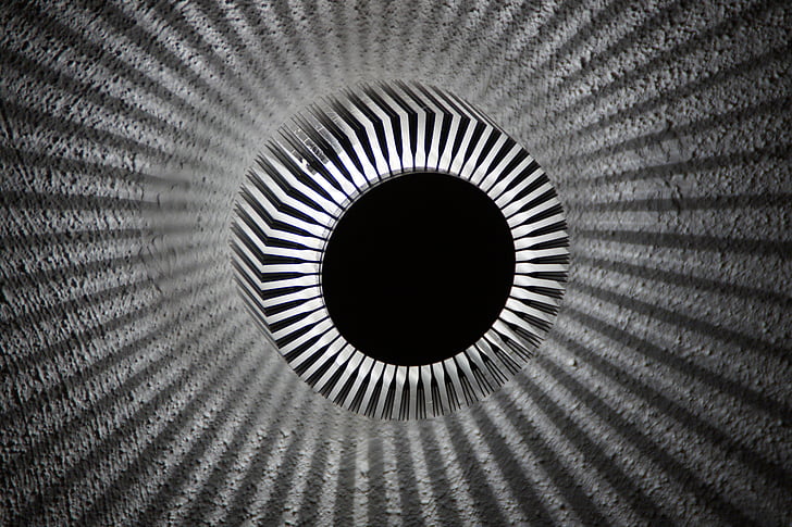 lumina, umbra, alb-negru, contrast, lampa, lumina obiect, moderne