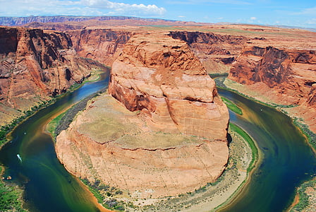Canyon, fiume, paesaggio, roccia, natura, Arizona, ferro di cavallo