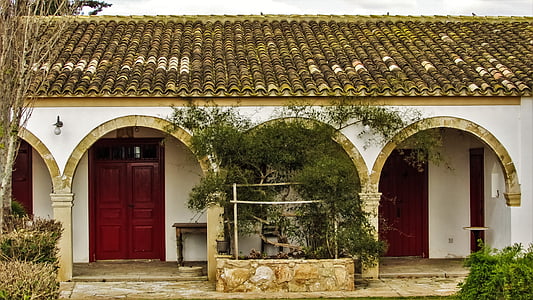 Ciprus, Avgorou, hagyományos, ház, építészet