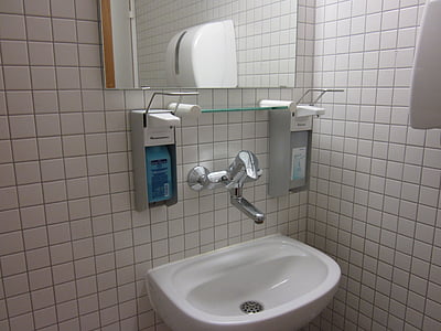 bathroom sink, hygiene, bad, clinic