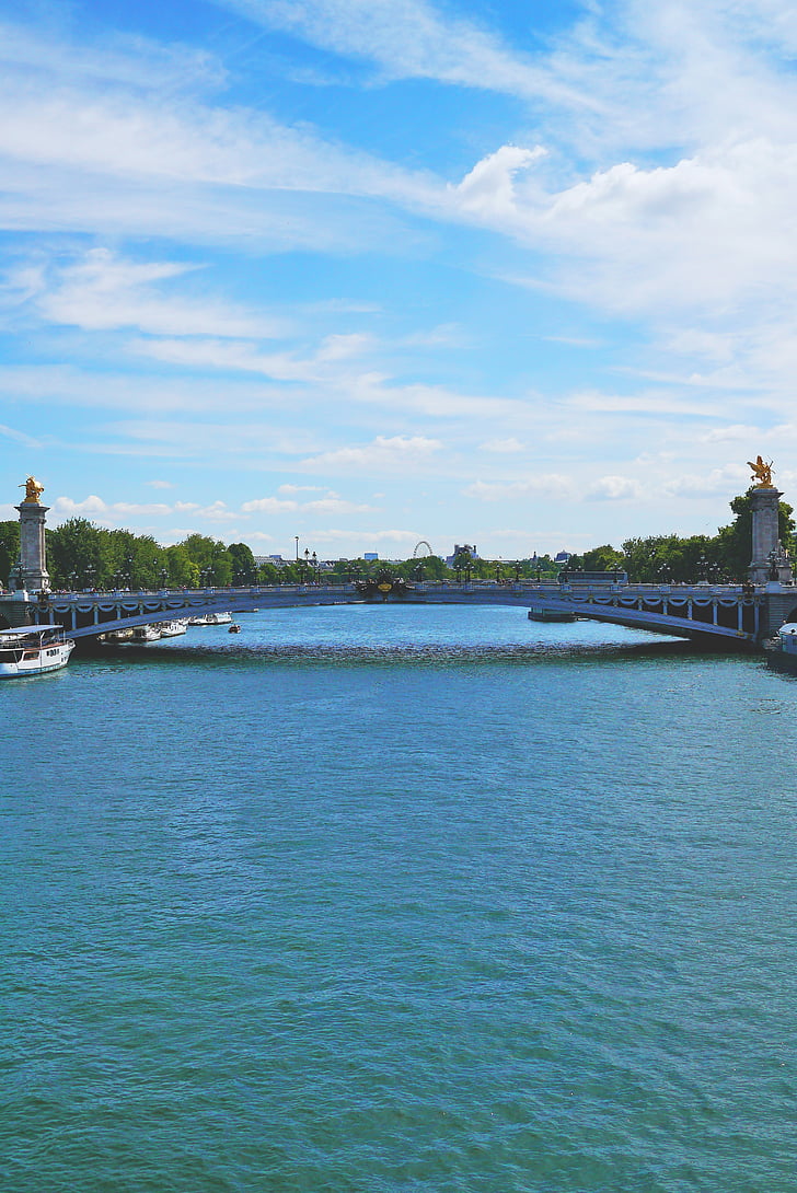 jos, Paryžius, upės, tiltas, Prancūzija, vandens, kelionės