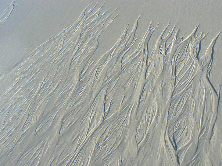 sand, waves, natural, art, coast, sea, california