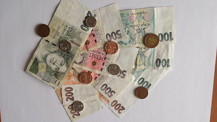 denar, valute, Češka krona