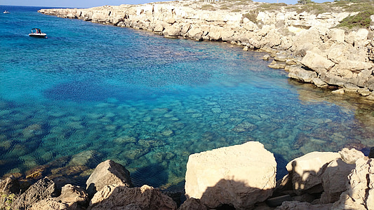 Baie du figuier, Napa, Chypre, océan, mer, plage, paysage marin