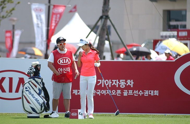 Golf, Jižní korea ženy open, není venku, viz chuťové buňky tanec