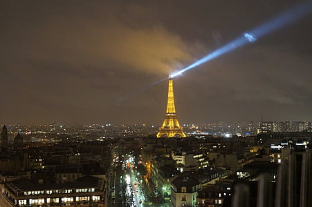 Parigi, Eiffel, Viaggi, punto di riferimento, cielo