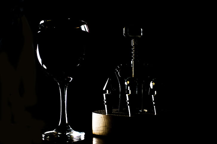 wino, Puchar, czarny, czerwony, Korkociąg, wino różowe, degustacja wina