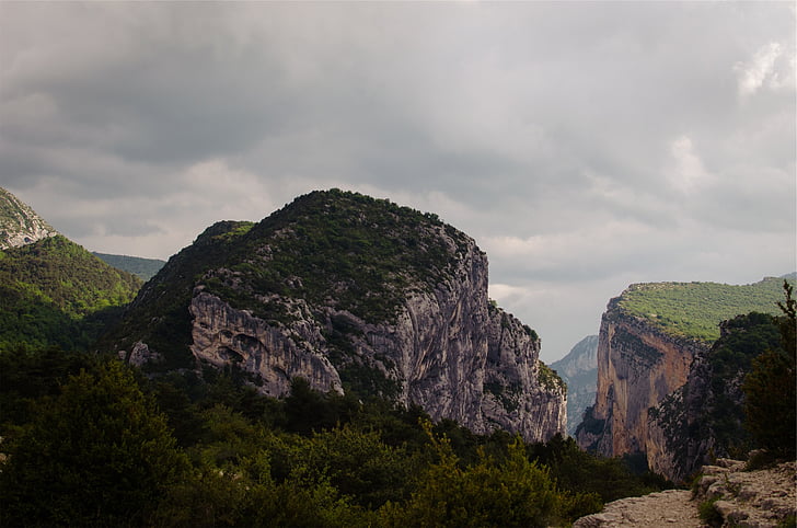 aerial, photography, green, brown, hills, mountains, cliffs