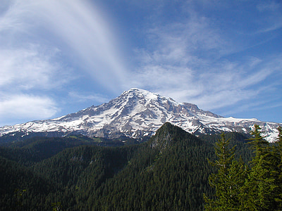 Mt. rainier, Washington, Rainier, hegyi, Lépcsőzetes elrendezés, Seattle-ben