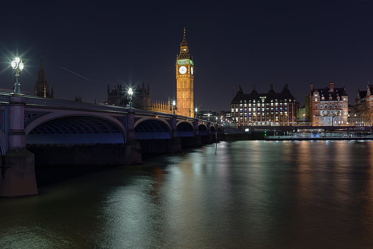 Westminster, Big ben, Londres, l’Angleterre, UK, pont, gouvernement